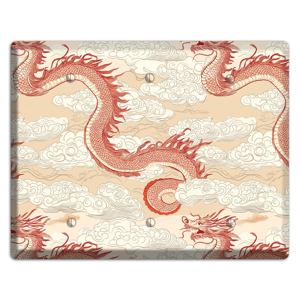 Celestial Dragon Dance 3 Blank Wallplate