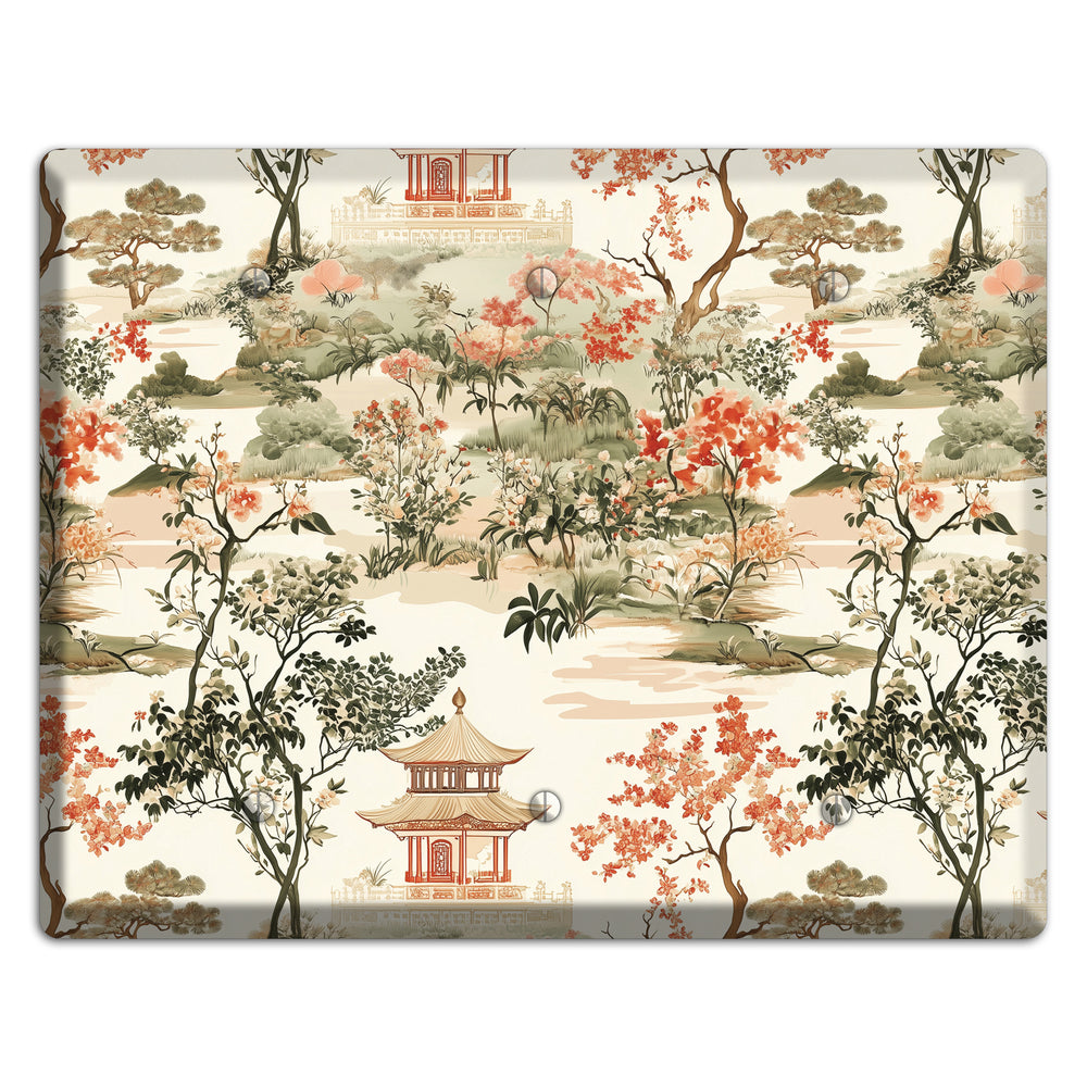 Pavilion & Petal 3 Blank Wallplate