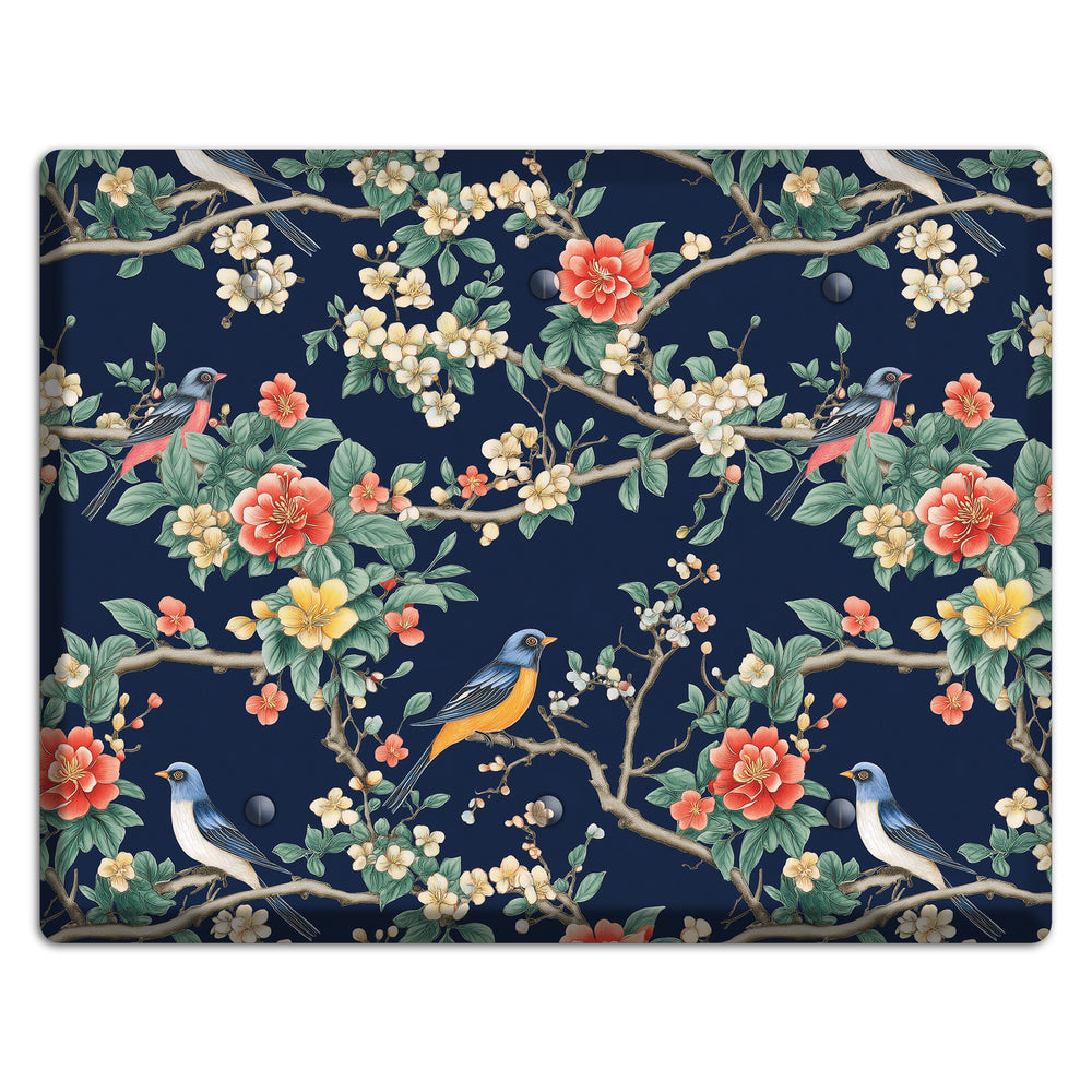 Songbirds & Blossoms 3 Blank Wallplate