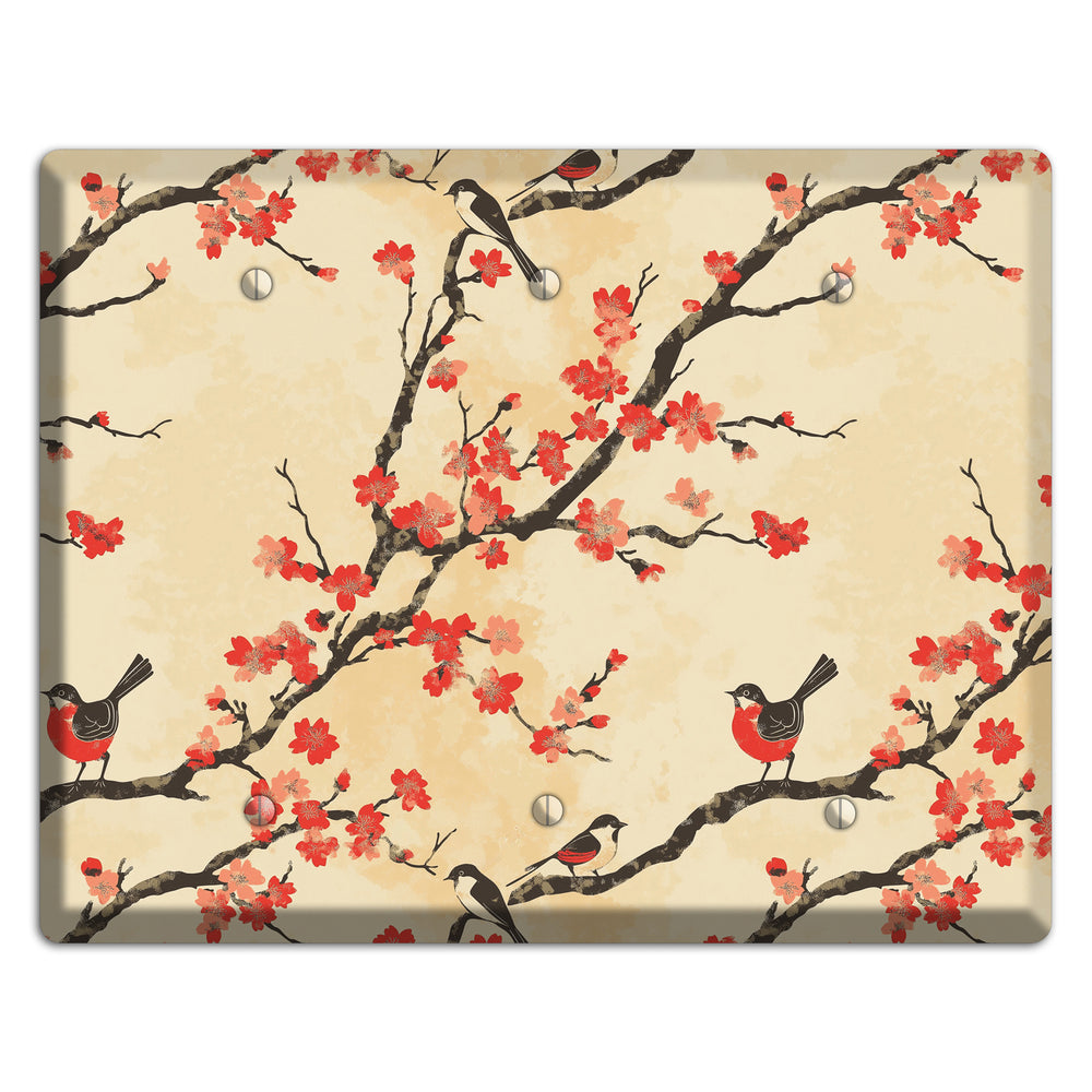 Blossom & Wing 3 Blank Wallplate
