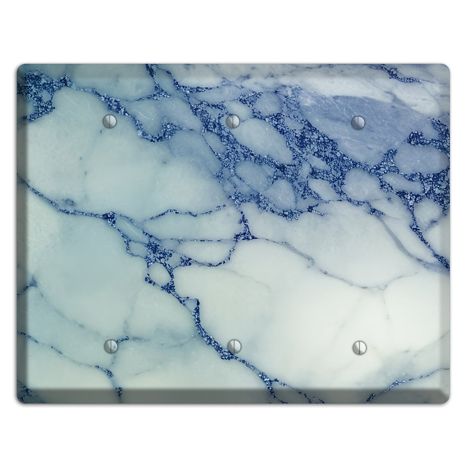 Opal marble 3 Blank Wallplate