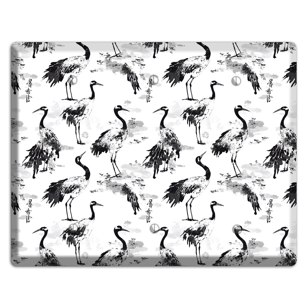Sumi Ink Vigil 3 Blank Wallplate