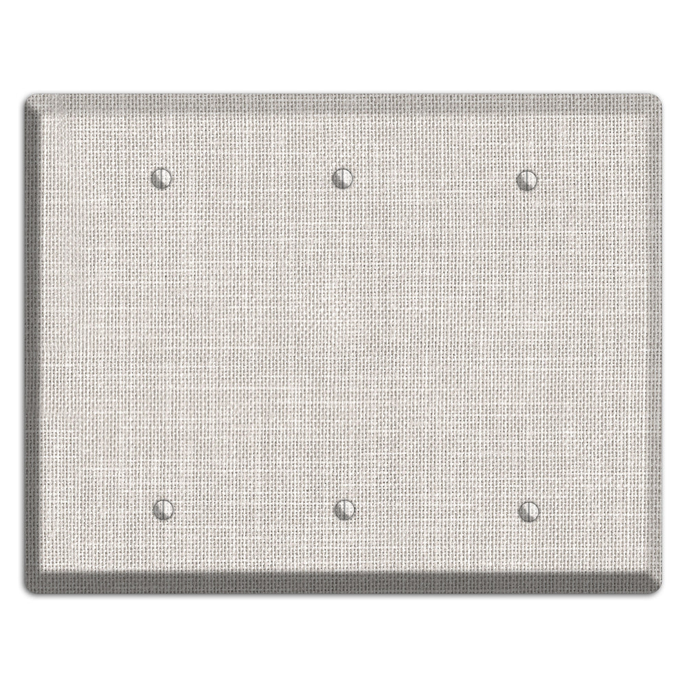 Linen Drift 3 Blank Wallplate
