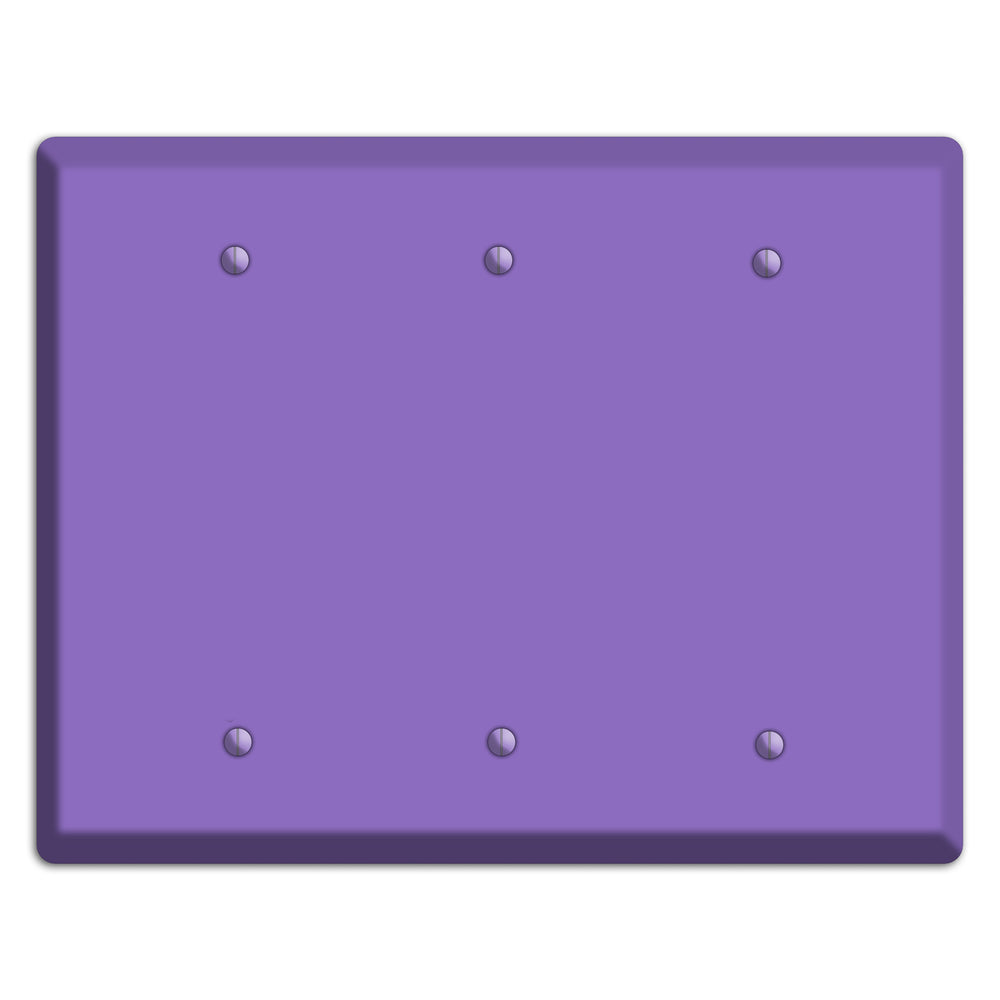 Baxter Violet Bloom 3 Blank Wallplate