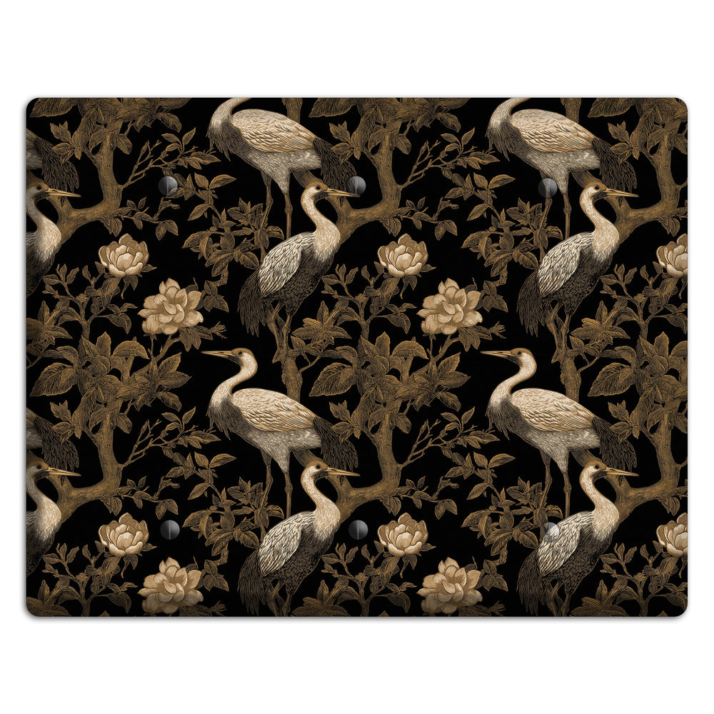 Obsidian Heron Dusk 3 Blank Wallplate