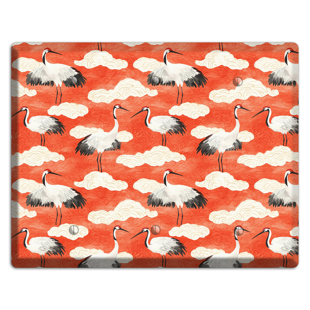 Vermillion Cloud Ceremony 3 Blank Wallplate