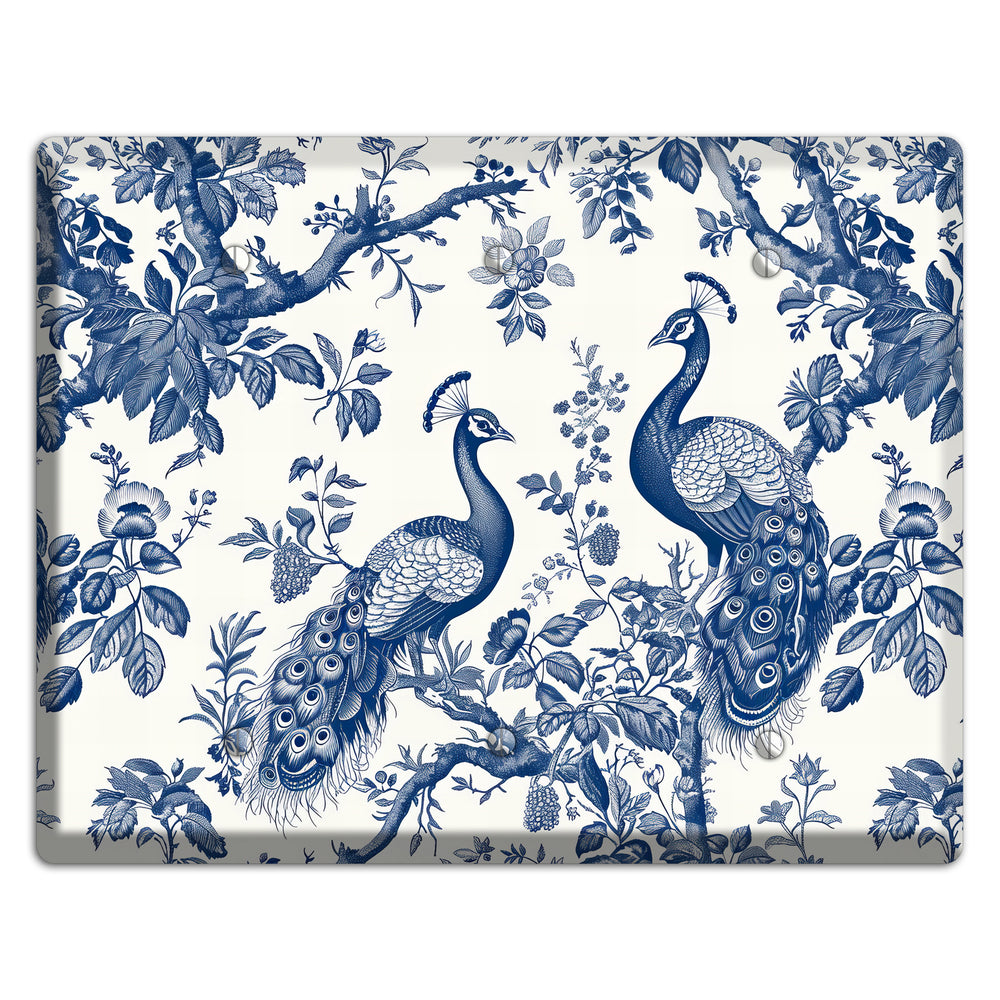 Peacock & Branch 3 Blank Wallplate