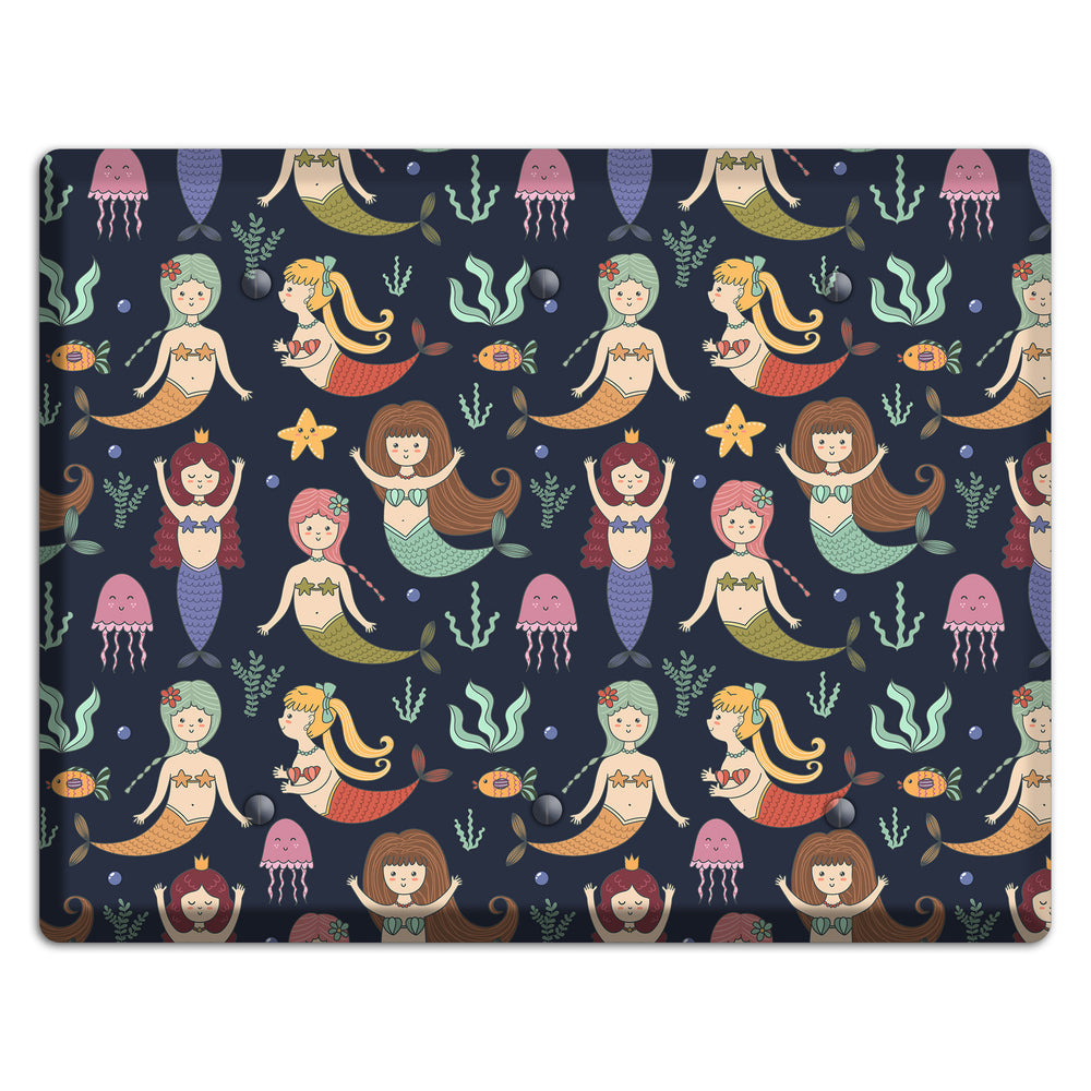 Mermaid Lagoon Party 3 Blank Wallplate