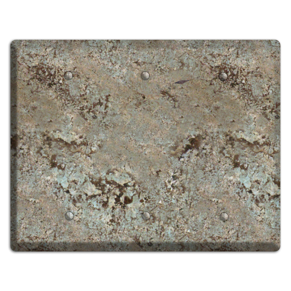Delicatus White Granite 3 Blank Wallplate