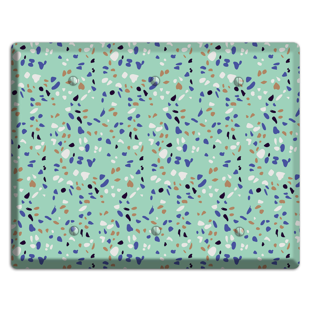 Sea Breeze Confetti 3 Blank Wallplate