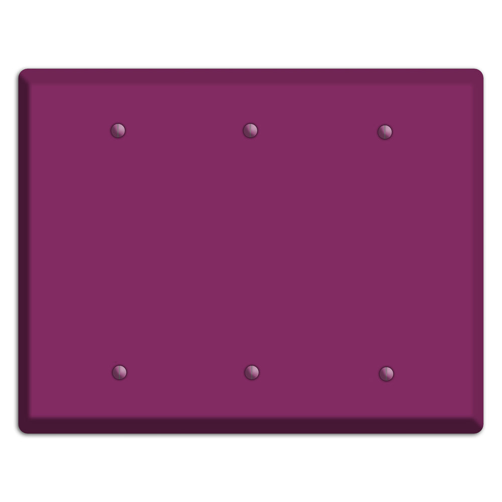 Baxter Plum Wine 3 Blank Wallplate