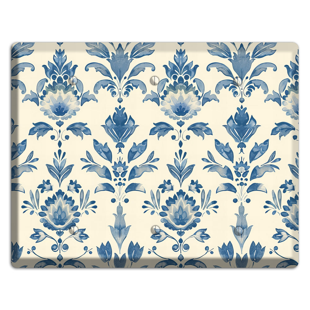 Bloom & Indigo 3 Blank Wallplate