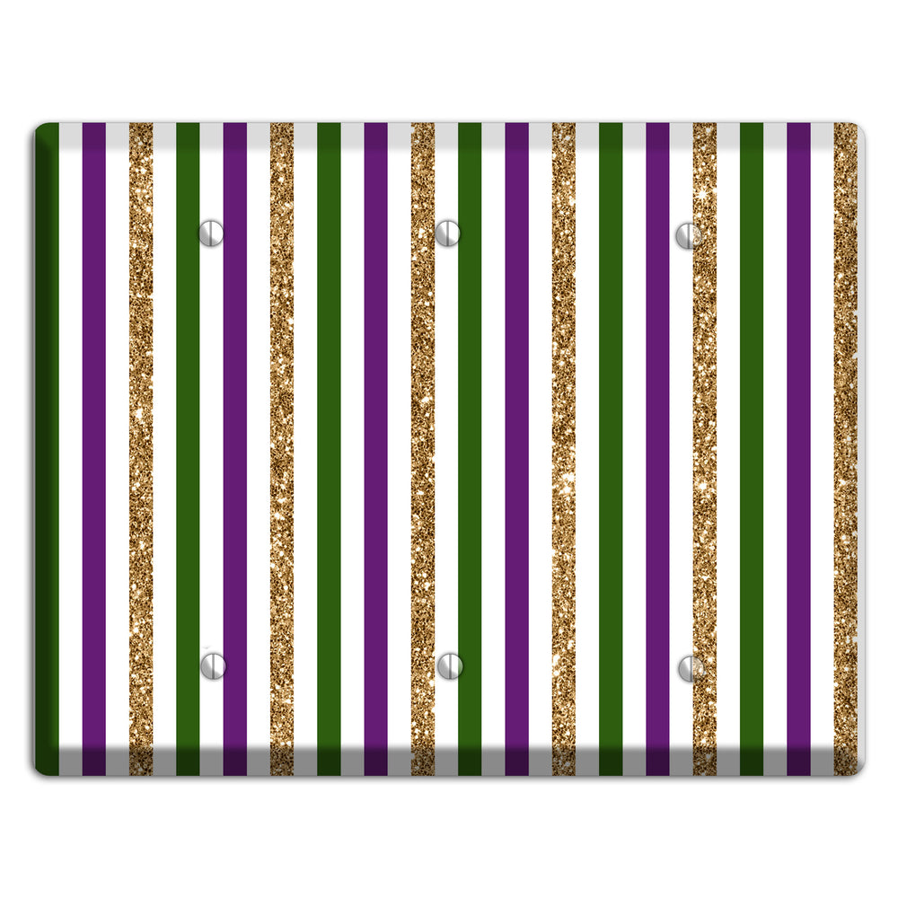 Carnival Stripes: Lumière 3 Blank Wallplate