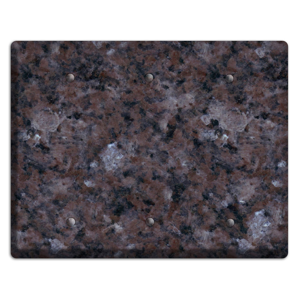 Tan Brown Granite 3 Blank Wallplate