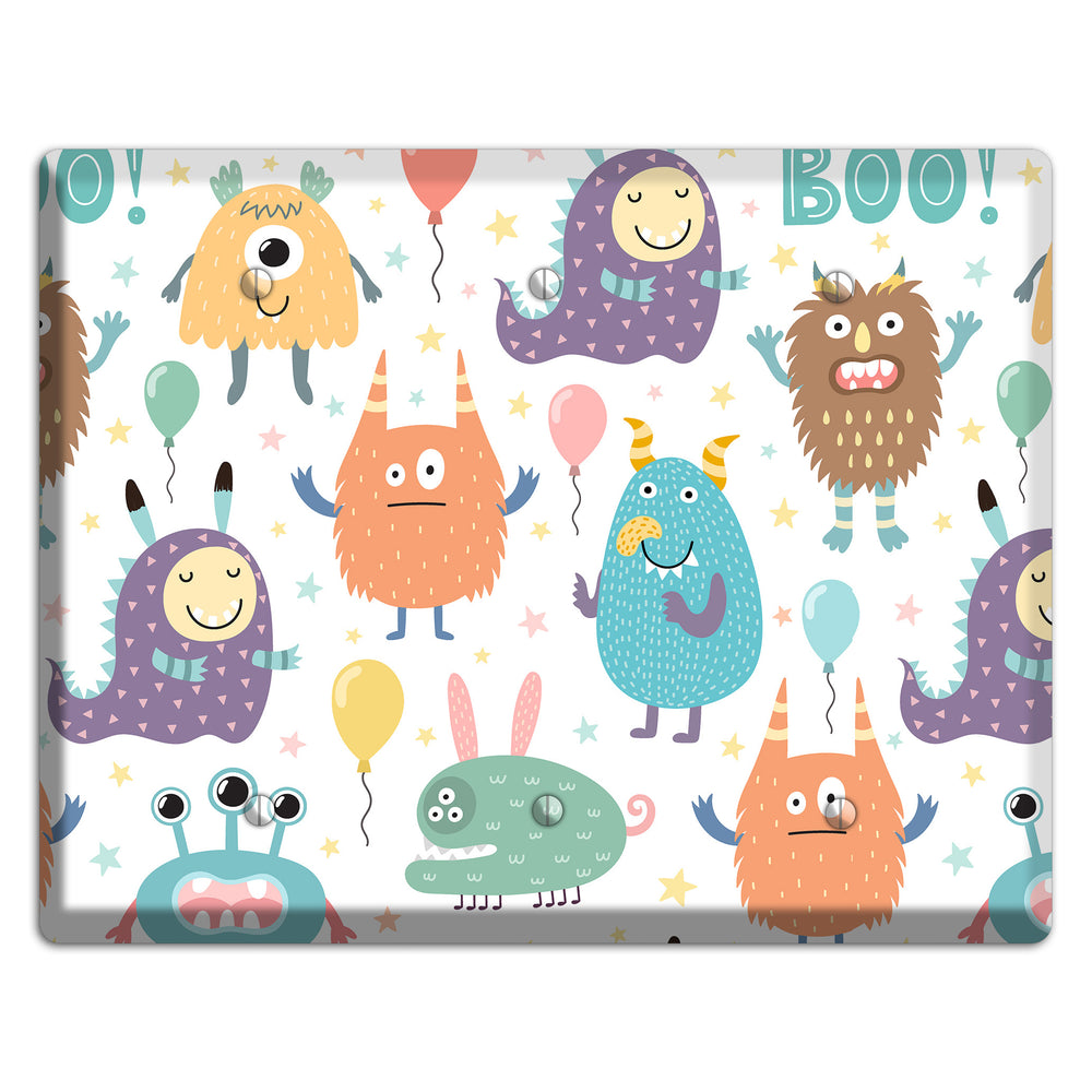 Monster Mash 3 Blank Wallplate