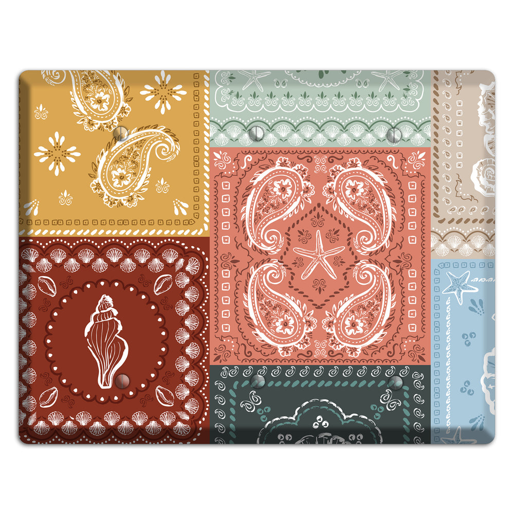 Patchwork Shore Reverie 3 Blank Wallplate