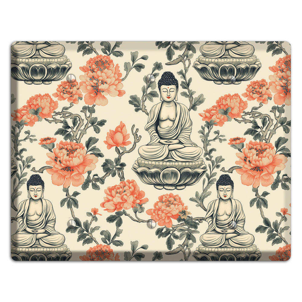 Lotus & Ember 3 Blank Wallplate
