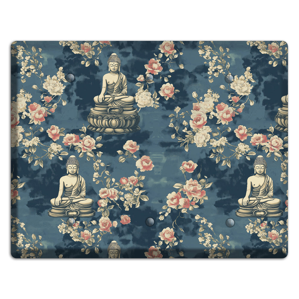 Lotus & Bloom 3 Blank Wallplate