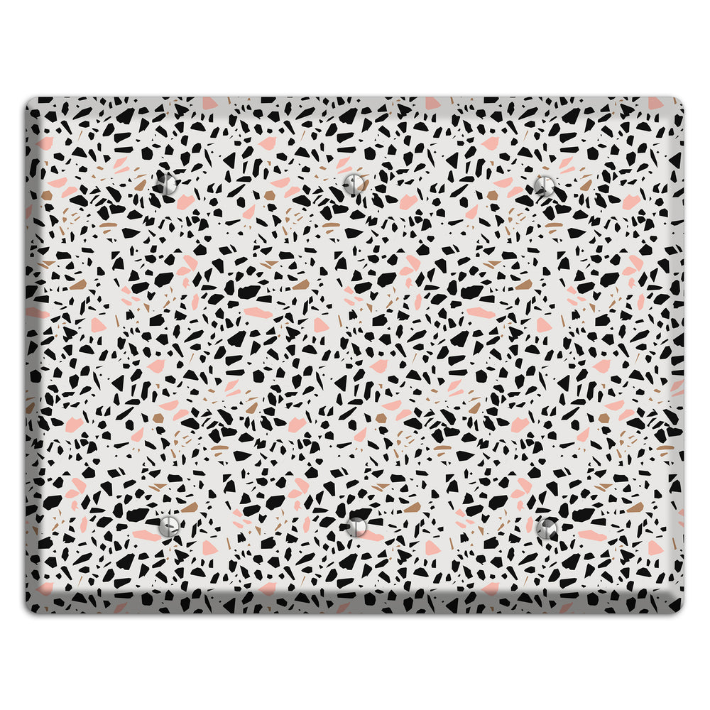 Monochrome Mix 3 Blank Wallplate