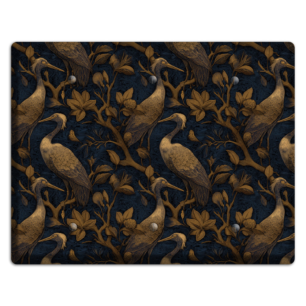 Gilded Heron Dusk 3 Blank Wallplate