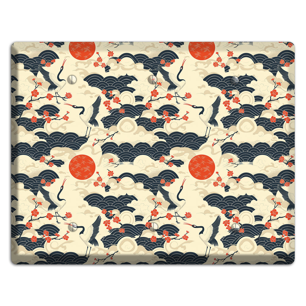Crimson Sun Ascent 3 Blank Wallplate