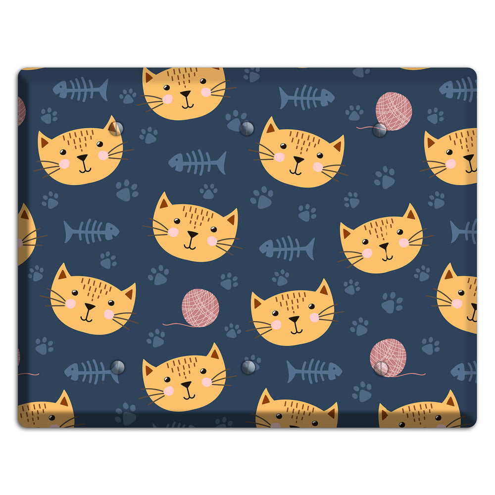 Cat Nap Parade 3 Blank Wallplate