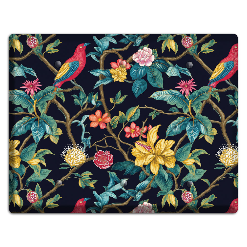 Scarlet Perch 3 Blank Wallplate
