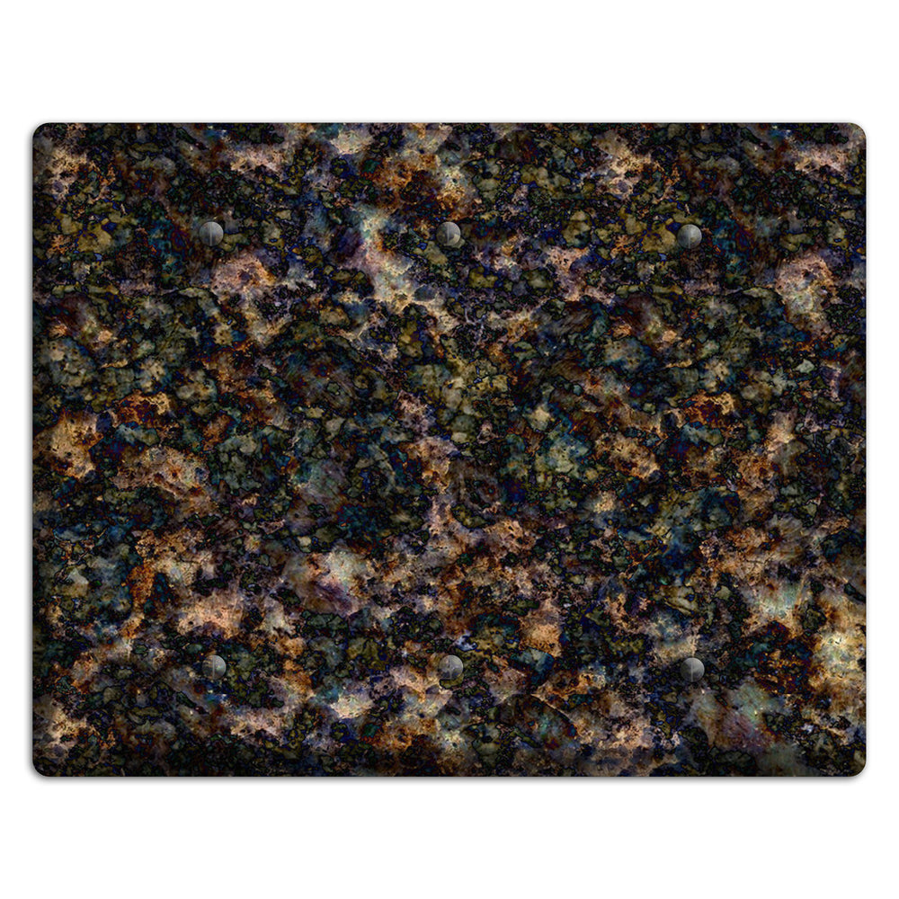 Volga Blue Granite 3 Blank Wallplate