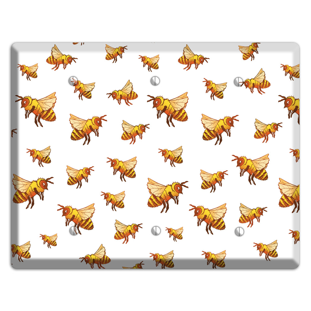 Golden Swarm Dance 3 Blank Wallplate