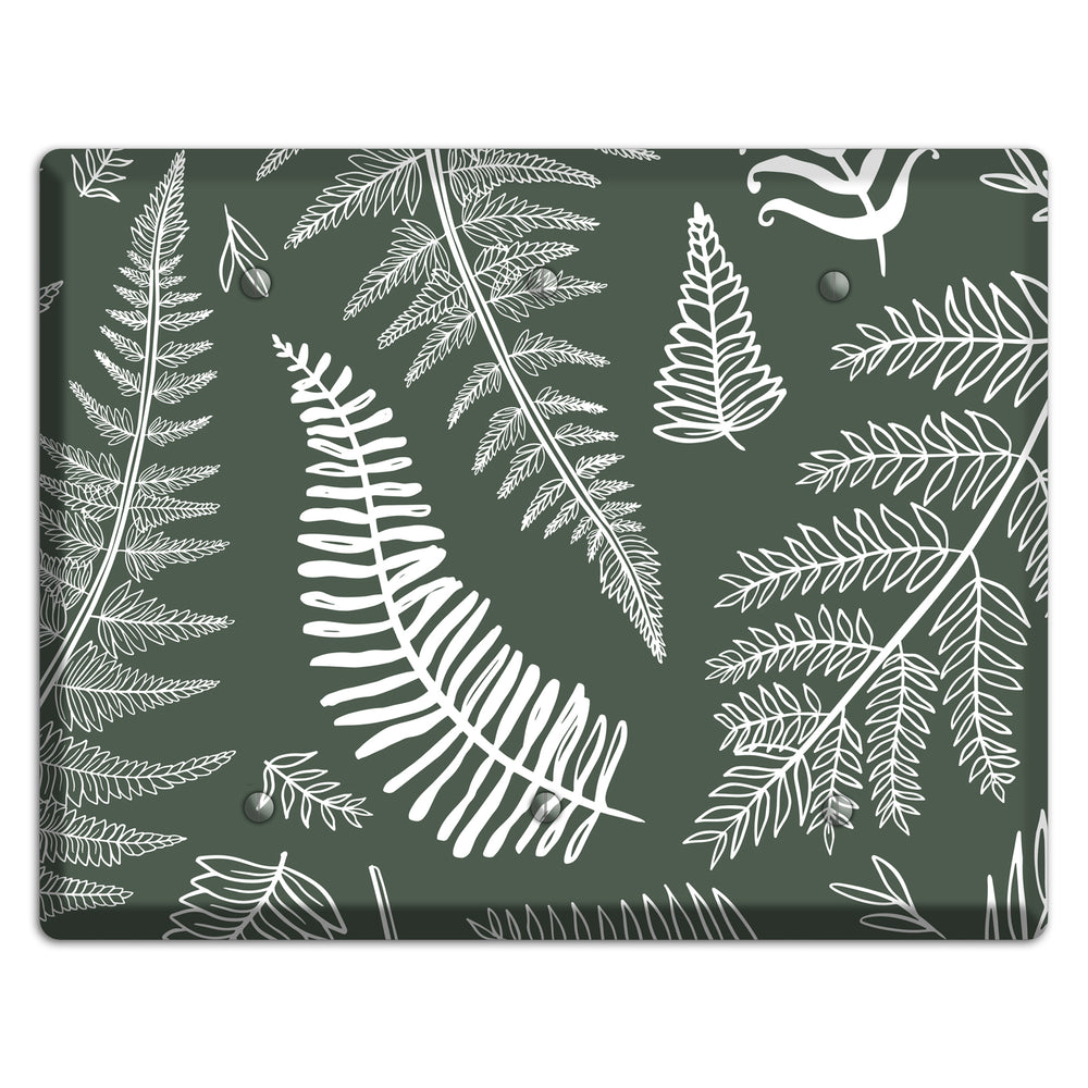 Forest Floor Etching 3 Blank Wallplate