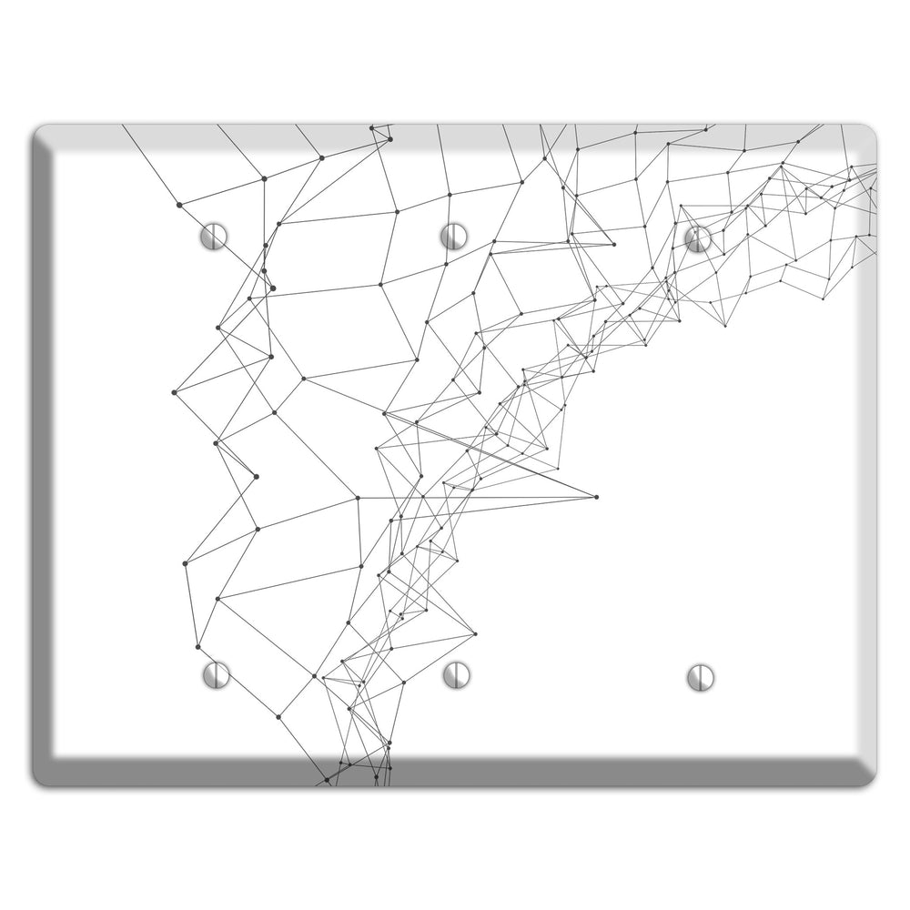 Neural Drift Lines 3 Blank Wallplate