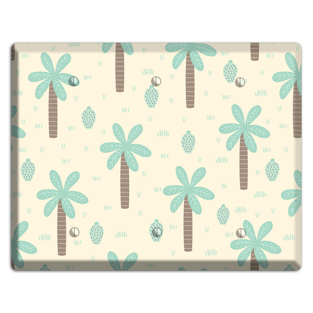 Dino Palmscape 3 Blank Wallplate
