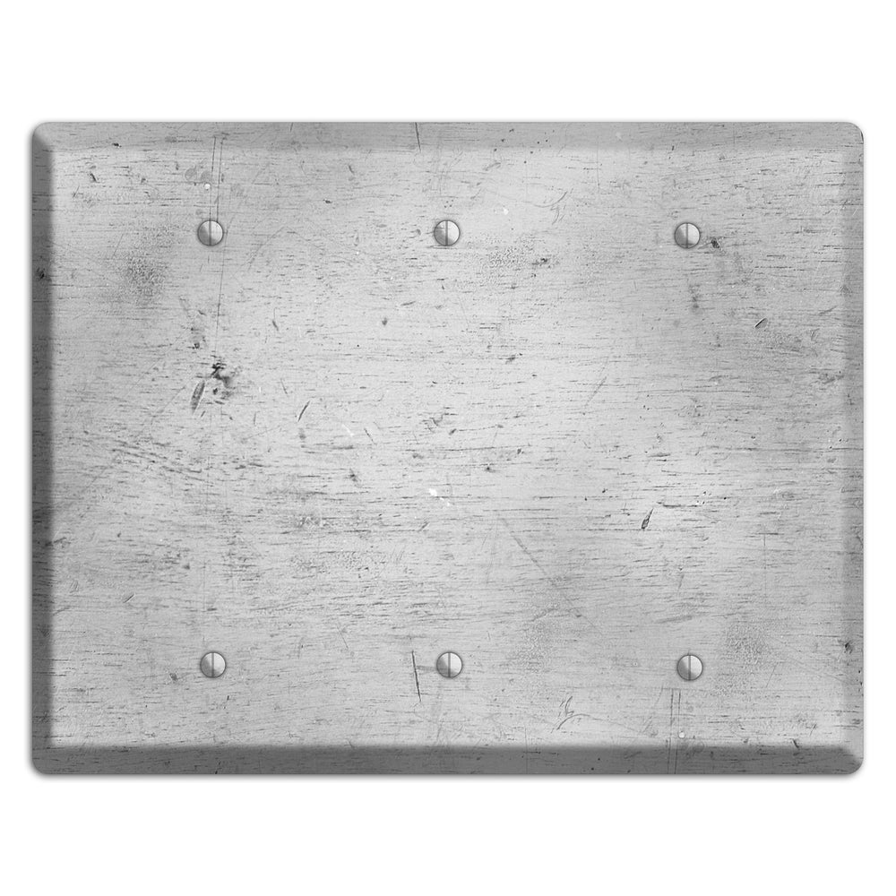 Silver Deck 3 Blank Wallplate