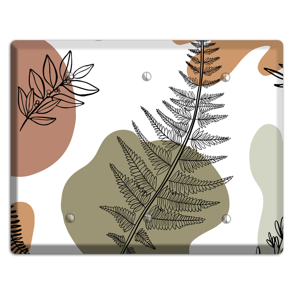 Fern & Shadow 3 Blank Wallplate