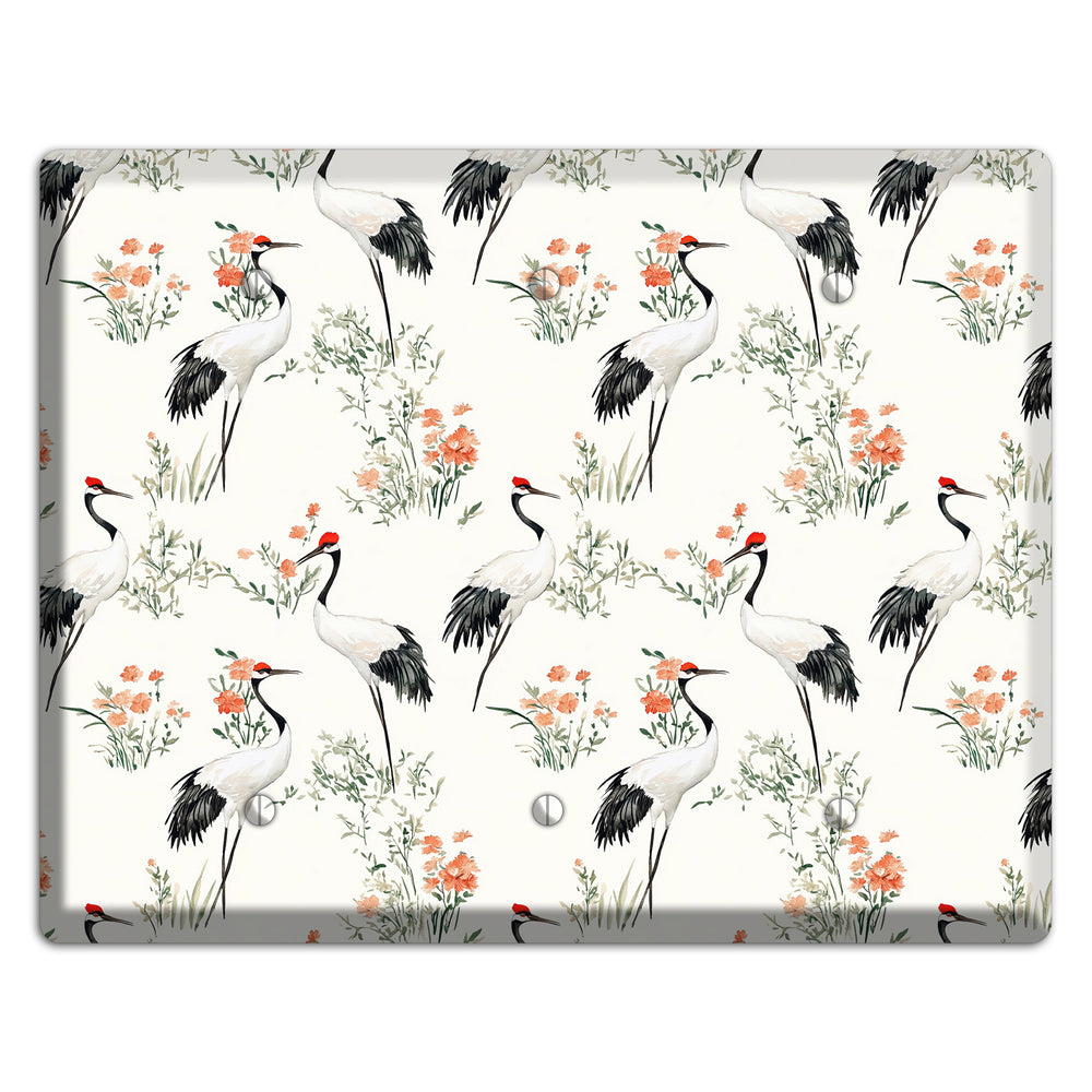 Coral Meadow Flight 3 Blank Wallplate