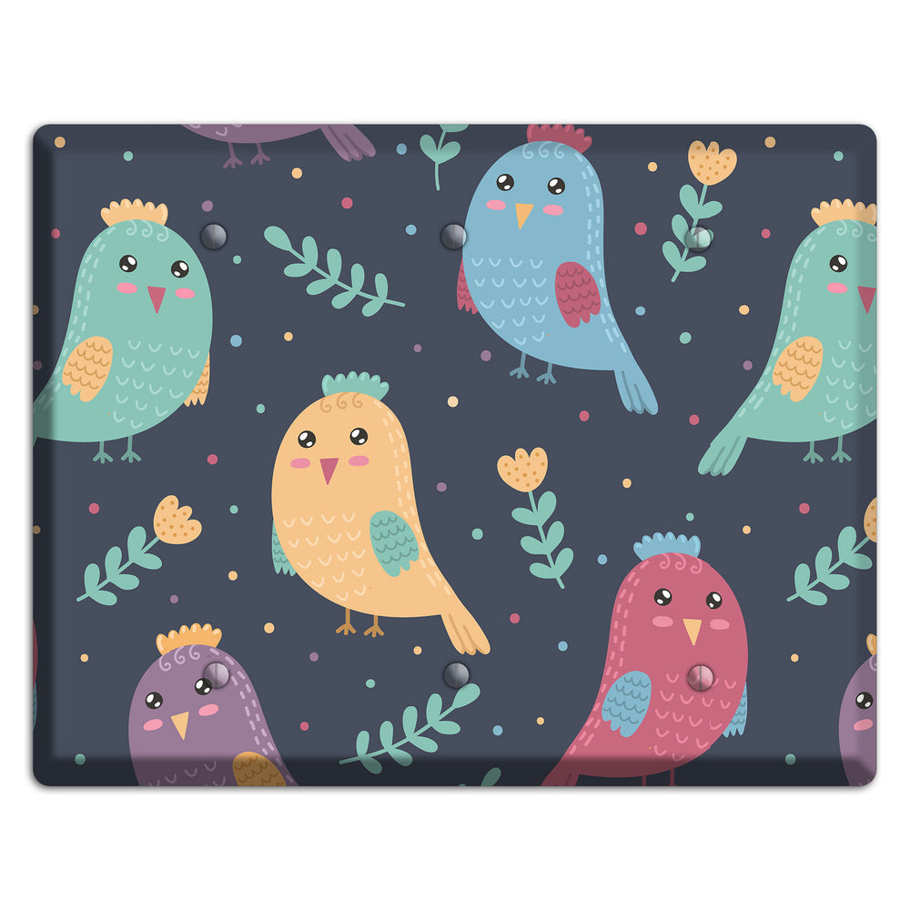 Jungle Giggles (Dark) 3 Blank Wallplate