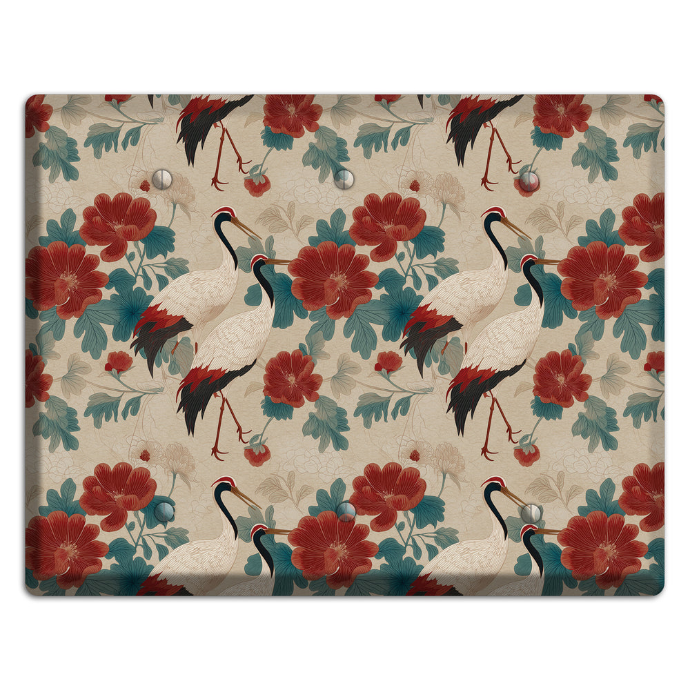 Rust Peony Passage 3 Blank Wallplate