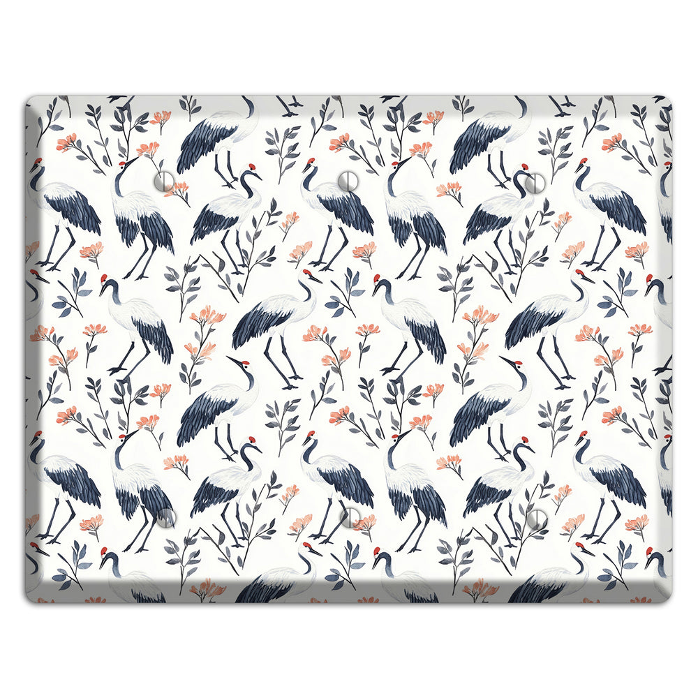 Slate & Coral Marsh 3 Blank Wallplate