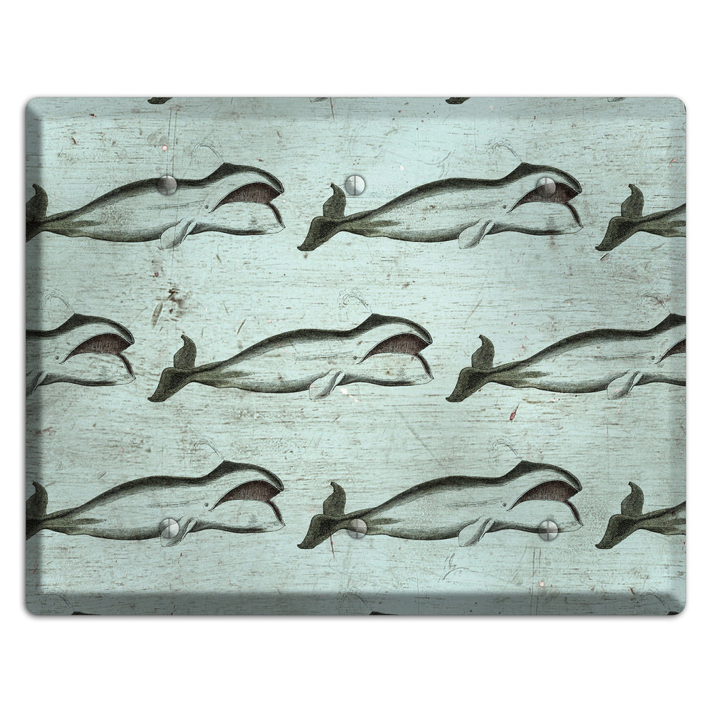 Whale Watch 3 Blank Wallplate