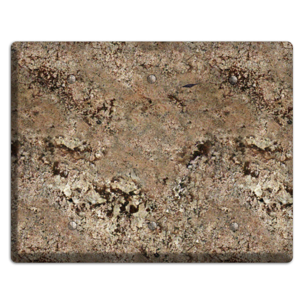 Crema Bordeaux Granite 3 Blank Wallplate