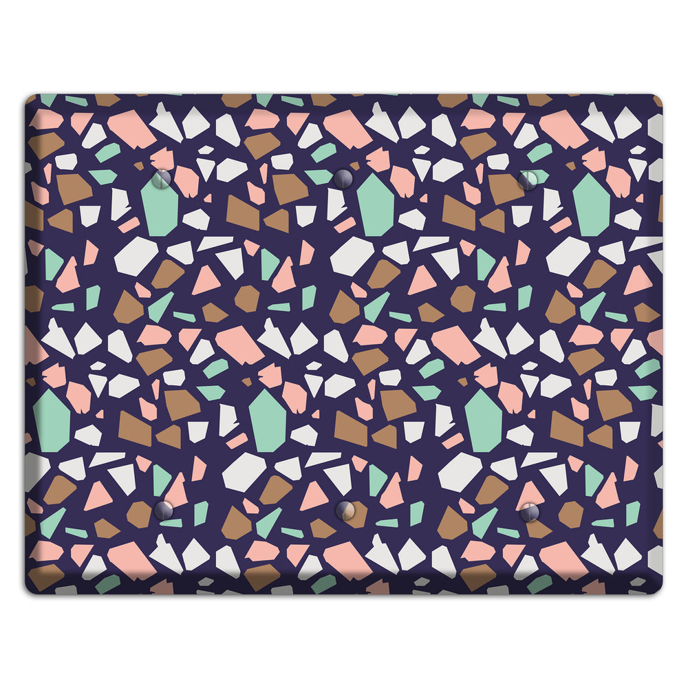 Midnight Mosaic 3 Blank Wallplate