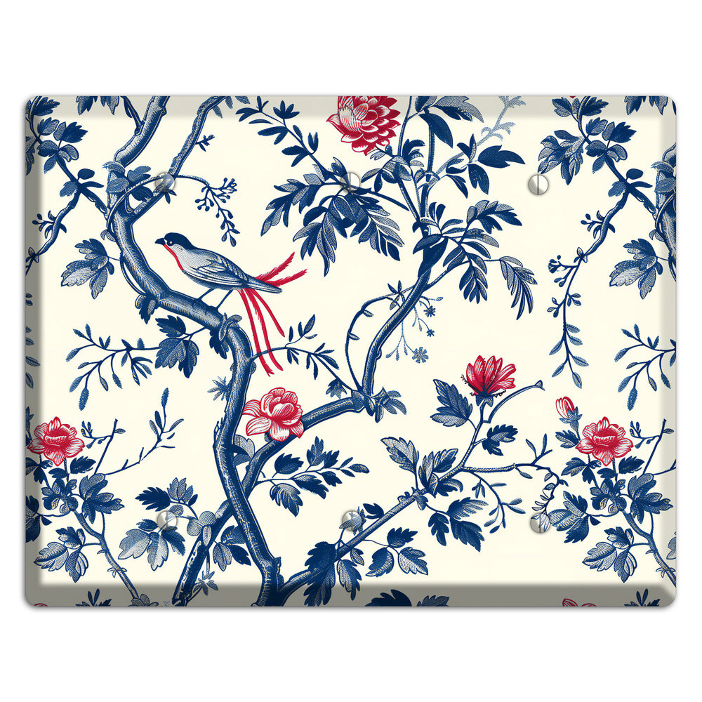 Crimson Wing Reverie 3 Blank Wallplate