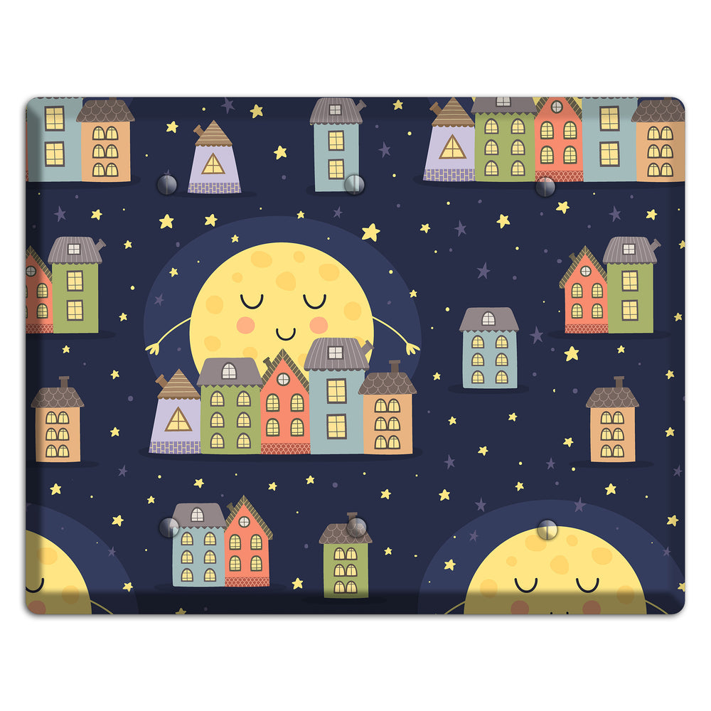 Sleepy Town 3 Blank Wallplate