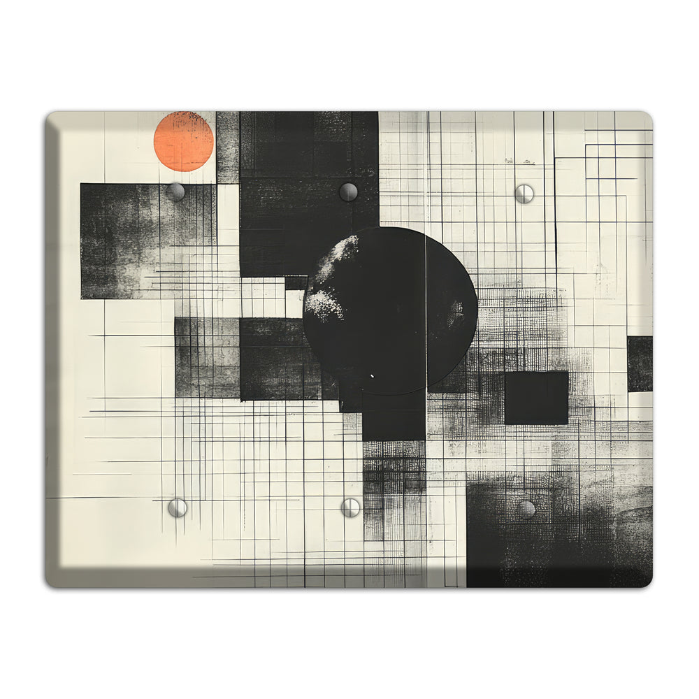 Eclipse Over Blueprint 3 Blank Wallplate