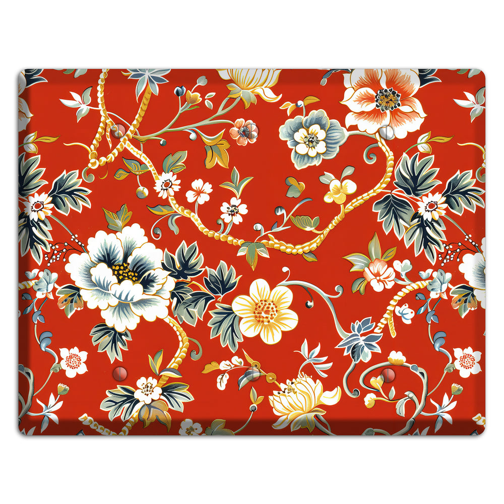 Crimson Garden Reverie 3 Blank Wallplate