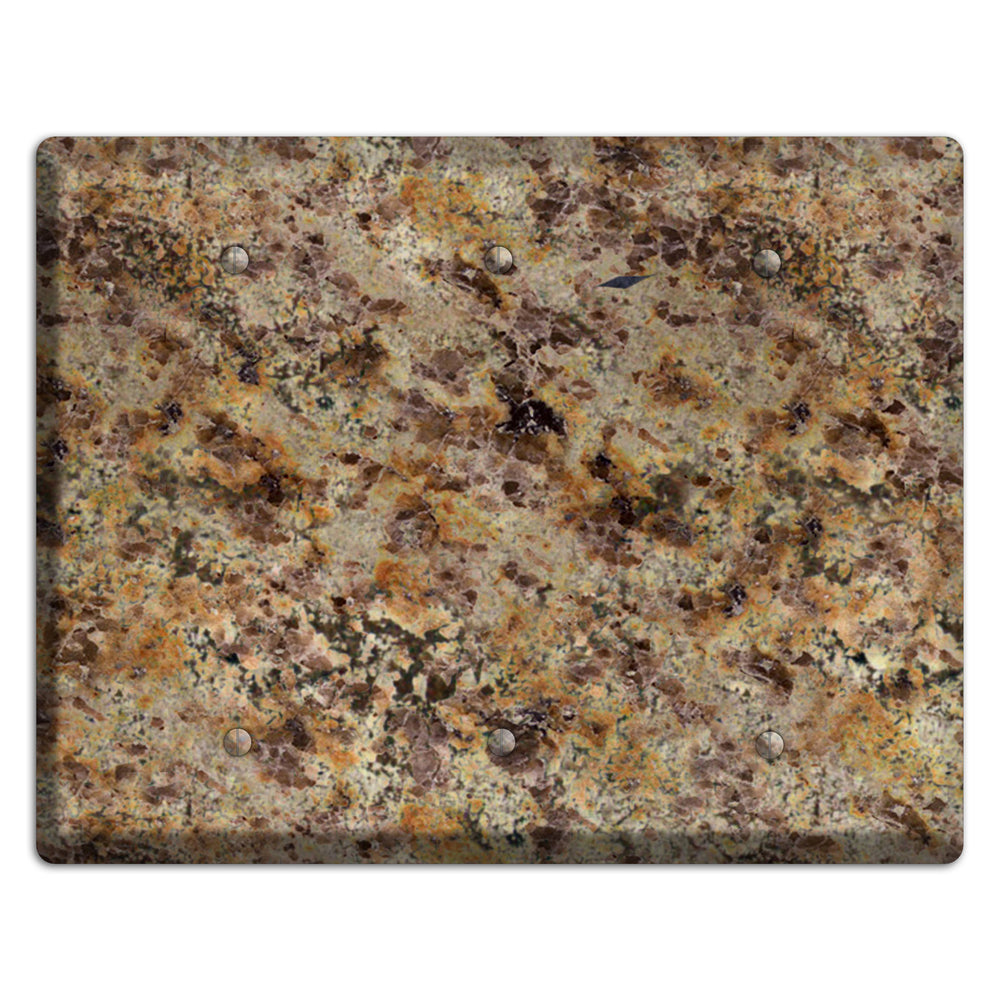 Golden Crystal Granite 3 Blank Wallplate