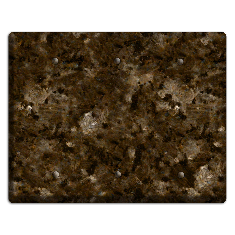 Tropical Brown Granite 3 Blank Wallplate