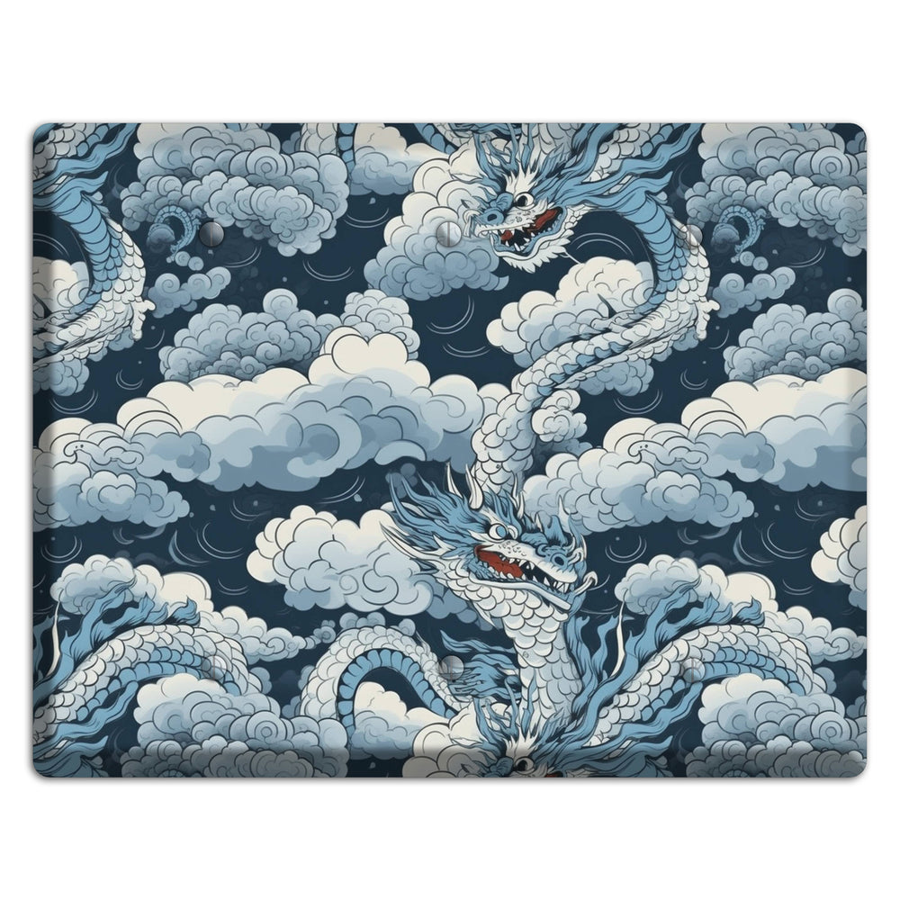 Storm Serpent Rising 3 Blank Wallplate