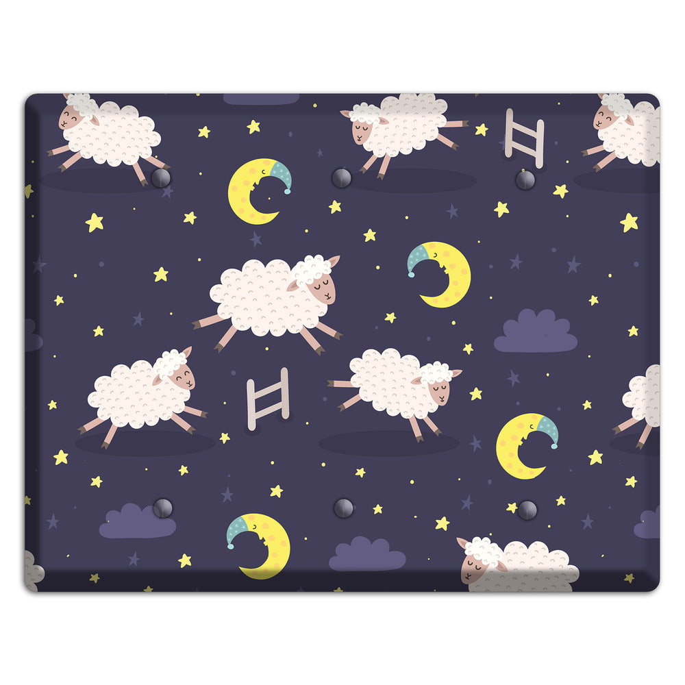Counting Sheep 3 Blank Wallplate