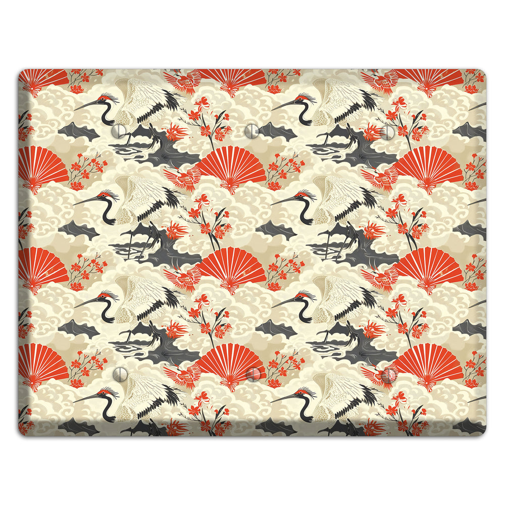 Vermillion Mist Reverie 3 Blank Wallplate